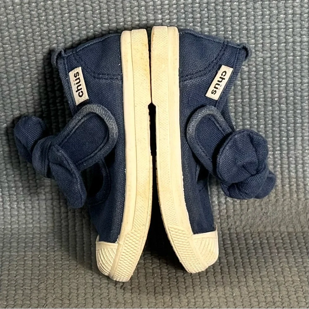 Chus Athena Velcro Mary Jane Shoes Navy Blue‎ Toddler Size 5C US 21 EU